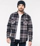 Kariban Sherpa Lined Checked Shirt Jacket